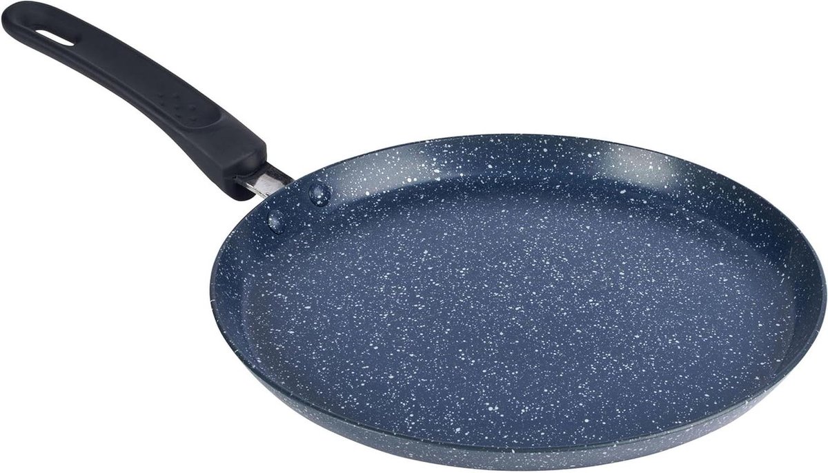 Pannenkoekenpan - Crepepan Koekenpan - Pannenkoeken Bakken - Xylan Anti-aanbaklaag - 25 cm - Grijs