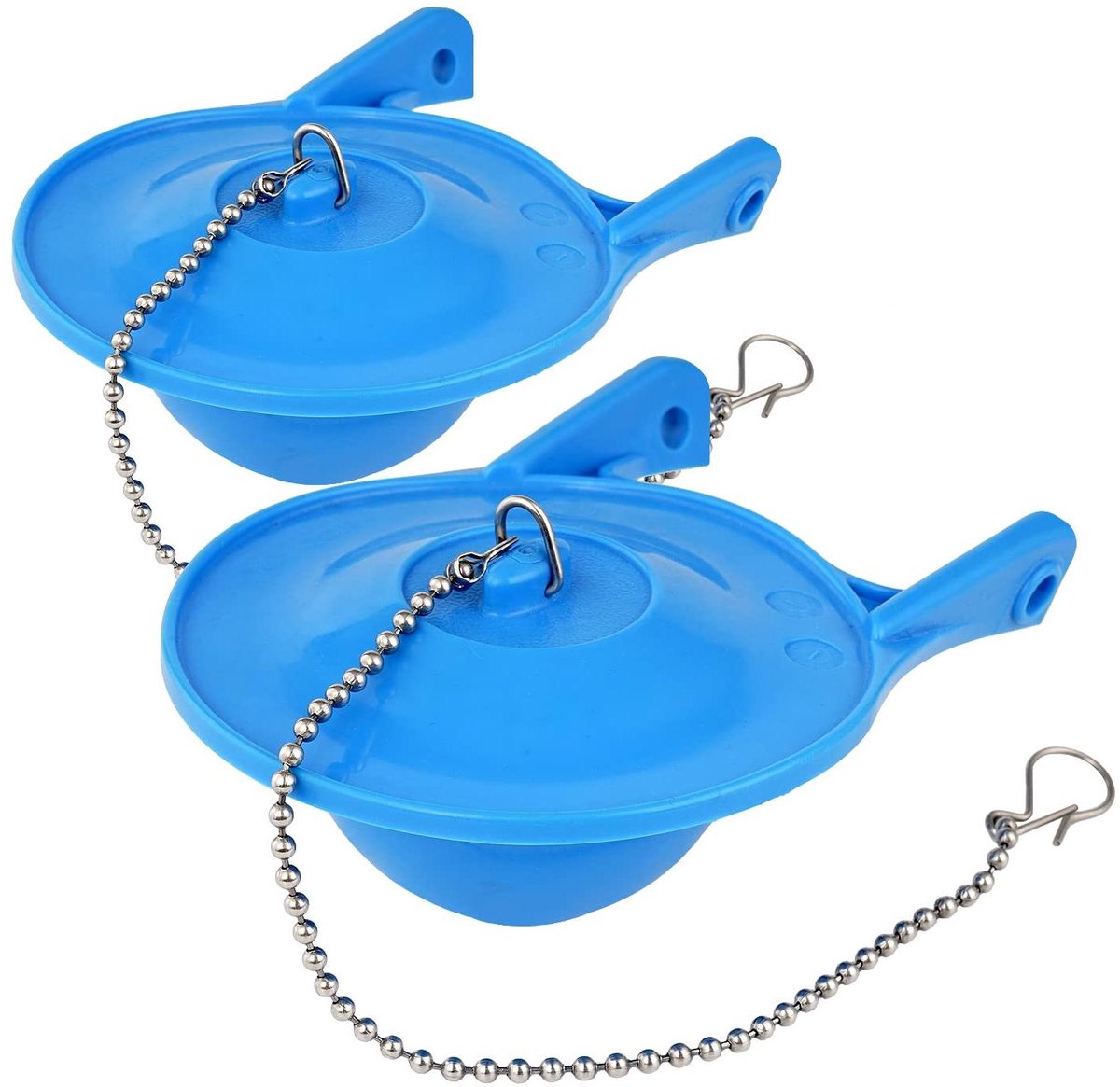 Toiletflapper Vervanging - Spoelklep Rubberen Stop - Toilet Repareren - Lekvrije Afdichting - 3 inch - Blauw