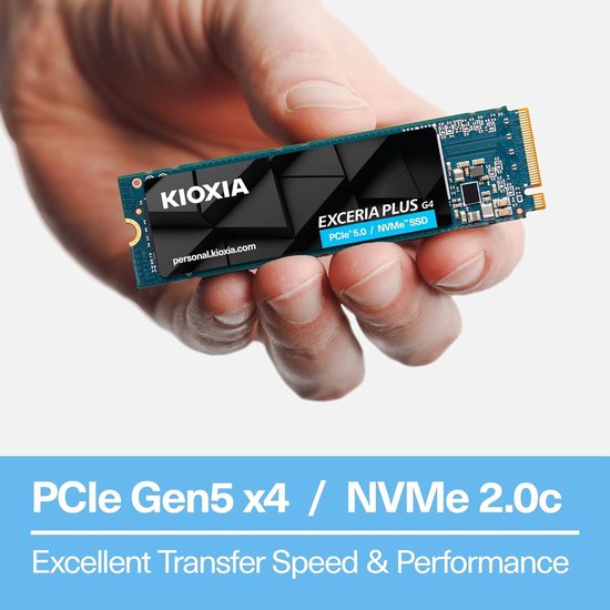 Interne SSD - NVMe SSD Opslag - Gaming en Creatie - PCIe Gen5 Interface - 2TB - Zwart-Blauw — afbeelding 3