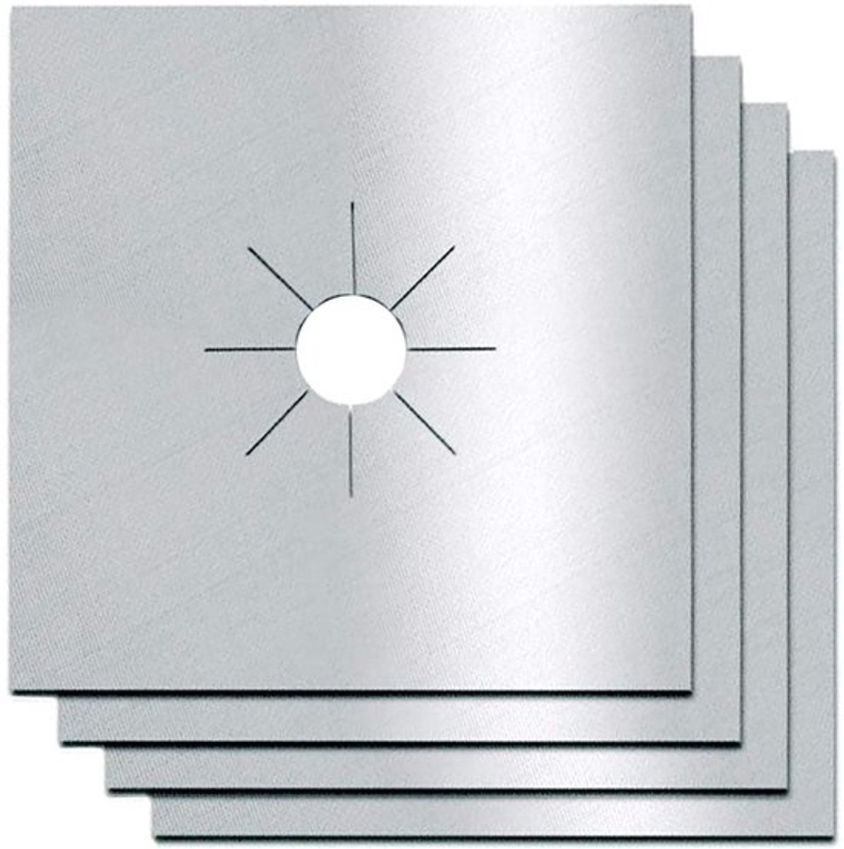 Dailygoody - Kachelbranderhoes - Hittebestendig - Zilver