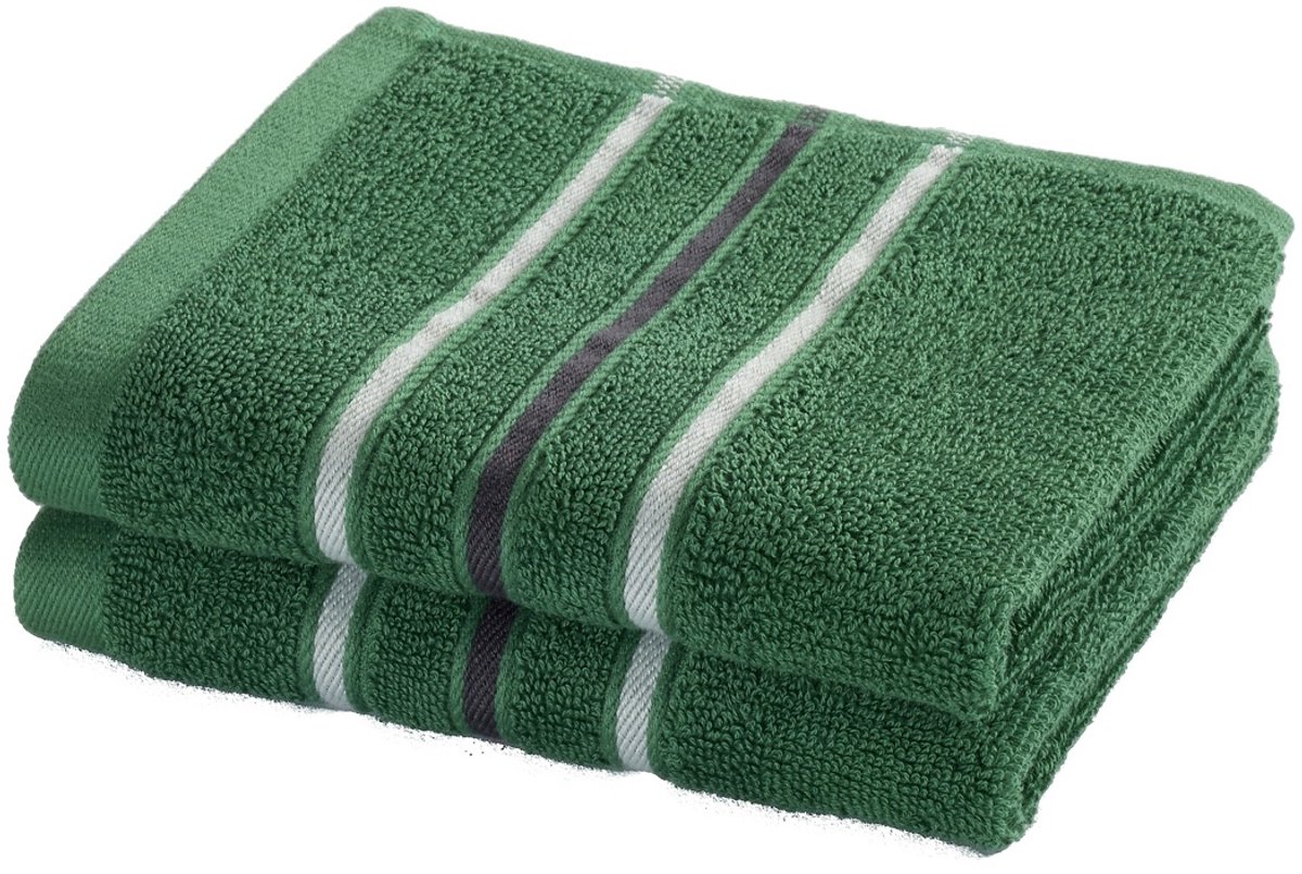 Moodit Gastendoekjes Empress - Emerald Green - set 2 stuks - 30 x 50 cm - 100% Katoen