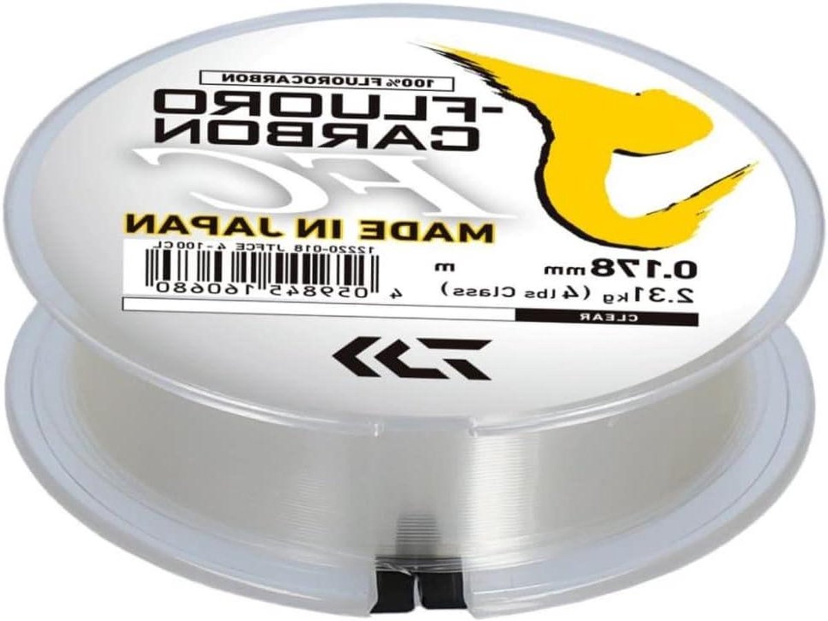 Fluorocarbon Vislijn - Visdraad Fluorocarbon - Vissen - Hoge Lineaire Sterkte - 100m 0.20mm - Translucent