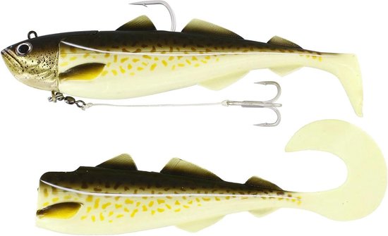 Groot Rubberen Shad Kunstaas 18 cm 180g - Effectief voor Zeevis, Kabeljauw en Heilbot — afbeelding 2