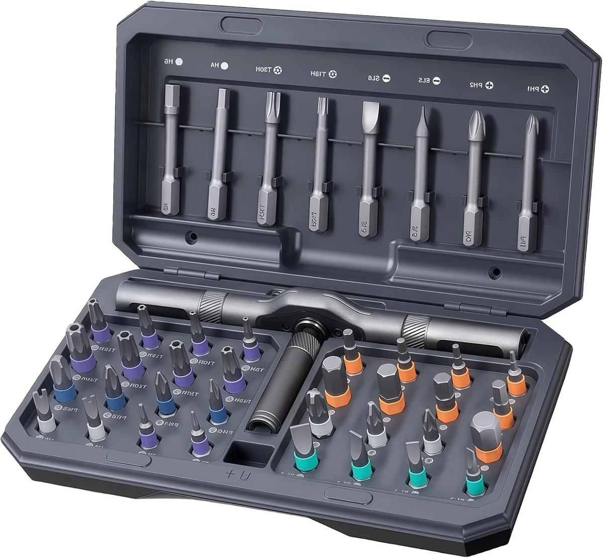 Multifunctionele 42-in-1 Schroevendraaierset met Precisie Ratchet en Magnetizer voor Fijn Werk en DIY Projecten
