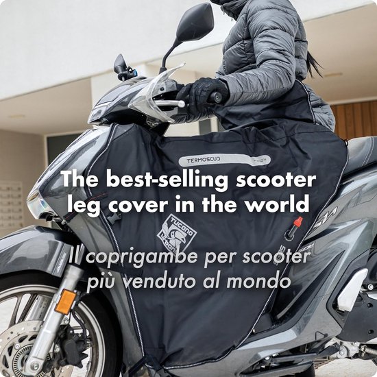 Universele Scooter Voetenzak - Scooter Deksel - Bescherming tegen Kou - Gepatenteerd S.G.A.S. Systeem - Universele Pasvorm - Zwart van Universele — afbeelding 2