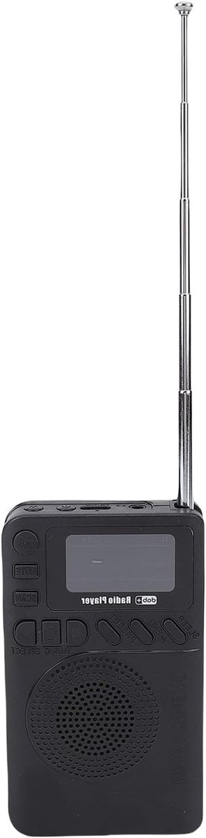 Draagbare FM Radio - Handheld Radio - Muziek Luisteren - 3-in-1 Functie - 105x62x20mm - Zwart