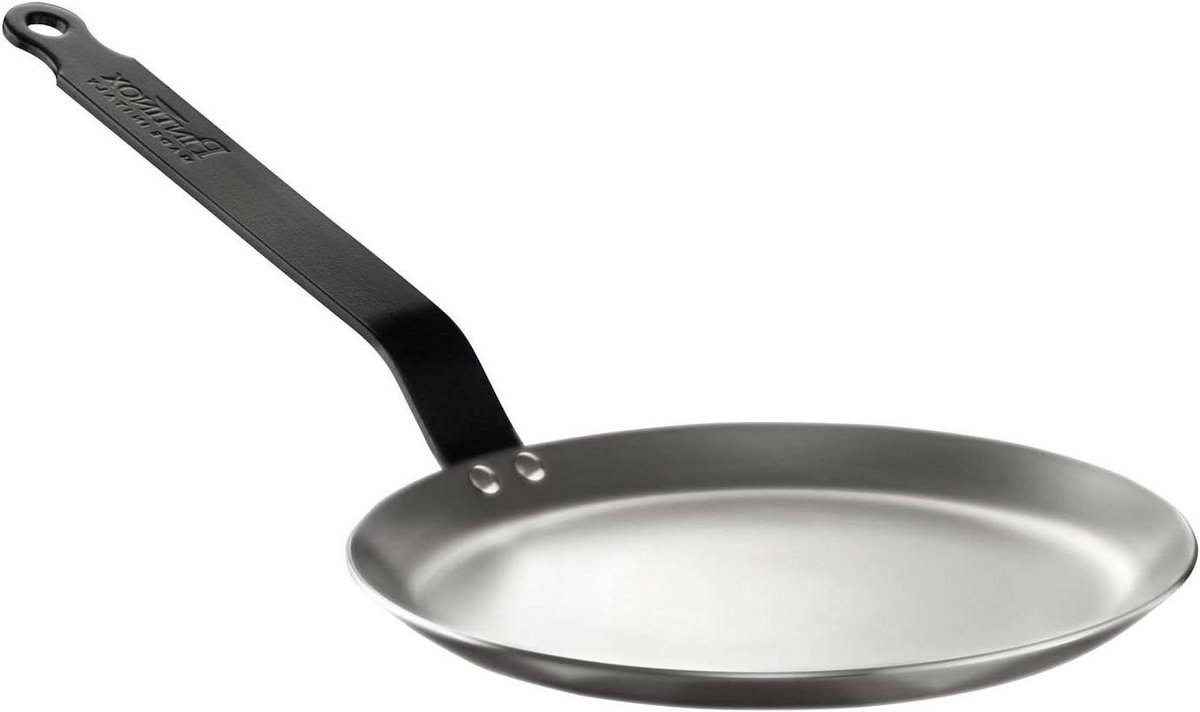 Pannenkoekenpan IJzer - Crêpepan Koekenpan - Pannenkoeken Bakken - Nikkelvrij Gietijzer - 20 cm - Zwart