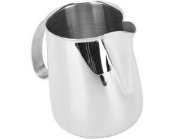 Melkopschuimer Kan - Stoomkannetje Koffie - Barista Melk Bereiden - Puntige Uitloop - 700 ml - Zilver