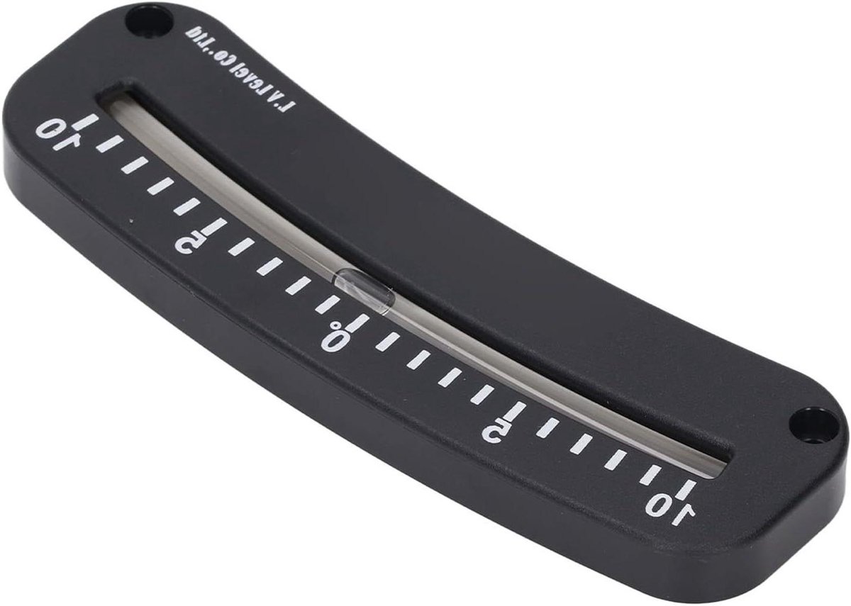 Mini Clinometer - Hellingsmeter Buis - Hoek Meten - Dempingsvloeistof - -10 tot 10 graden - Transparant
