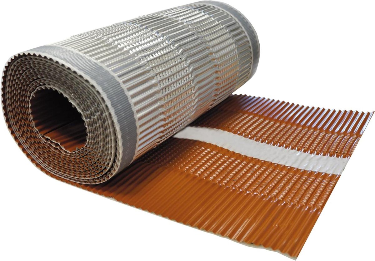 Dakgoot Bescherming - Ventilatielint Dak - Dak Onderhoud - UV-bestendig Weerbestendig - 310 mm x 5 m - Rood