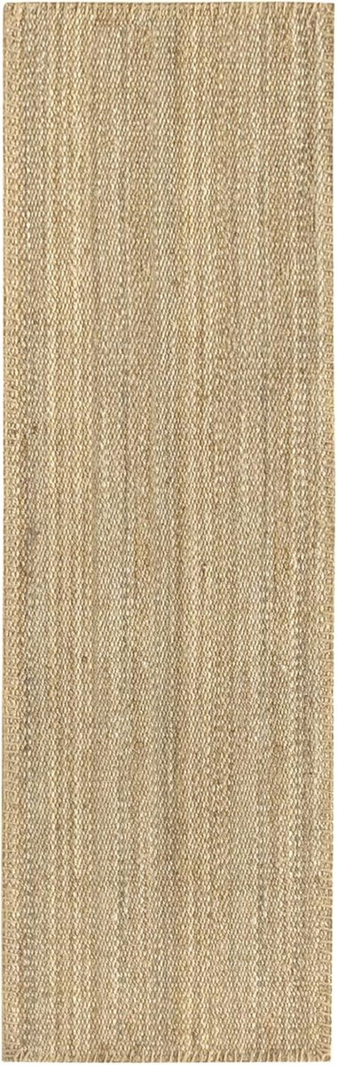 - Tapijt van Jute Granada 100% Zacht en Hoge Sterkte Handgeweven voor Woonkamer, Eetkamer, Slaapkamer, Hal (Natuurlijk, 250x80 cm)
