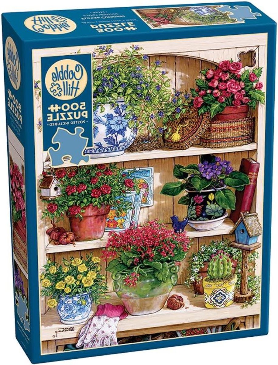 Legpuzzel - Puzzelspel - Ontspanning thuis - Gerecycled materiaal - 500 stukjes - Bloemen