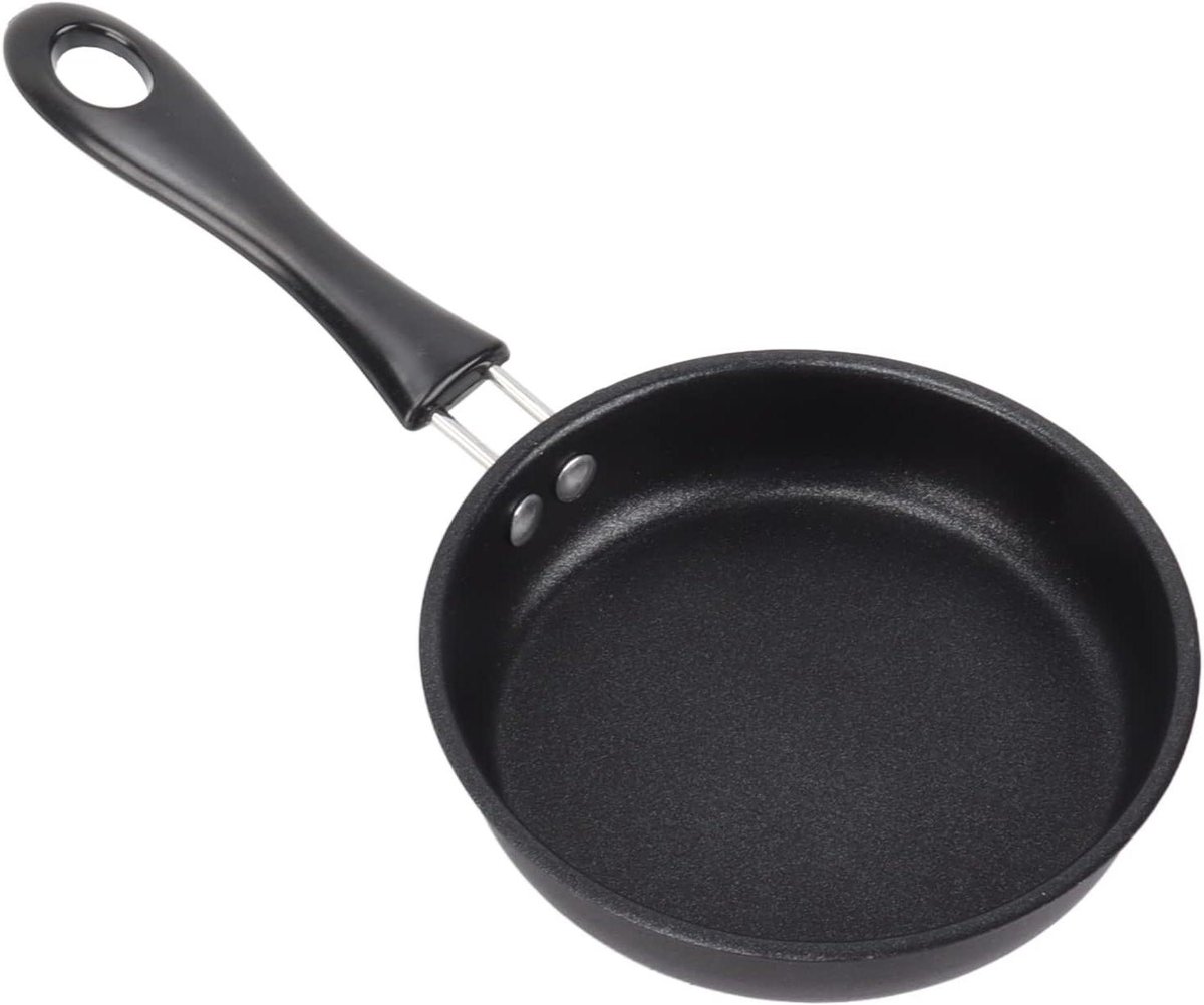 Koekenpan - Omeletpan Kleine Pan - Ontbijt Maken - Antiaanbaklaag Roestvrij Staal - 20 Centimeter - Zilver