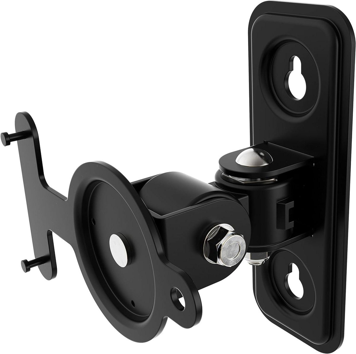 Luidspreker Wandhouder - Speaker Mount - Thuisbioscoop Optimaliseren - Volledig Beweegbaar - 97 mm Wandafstand - Zwart