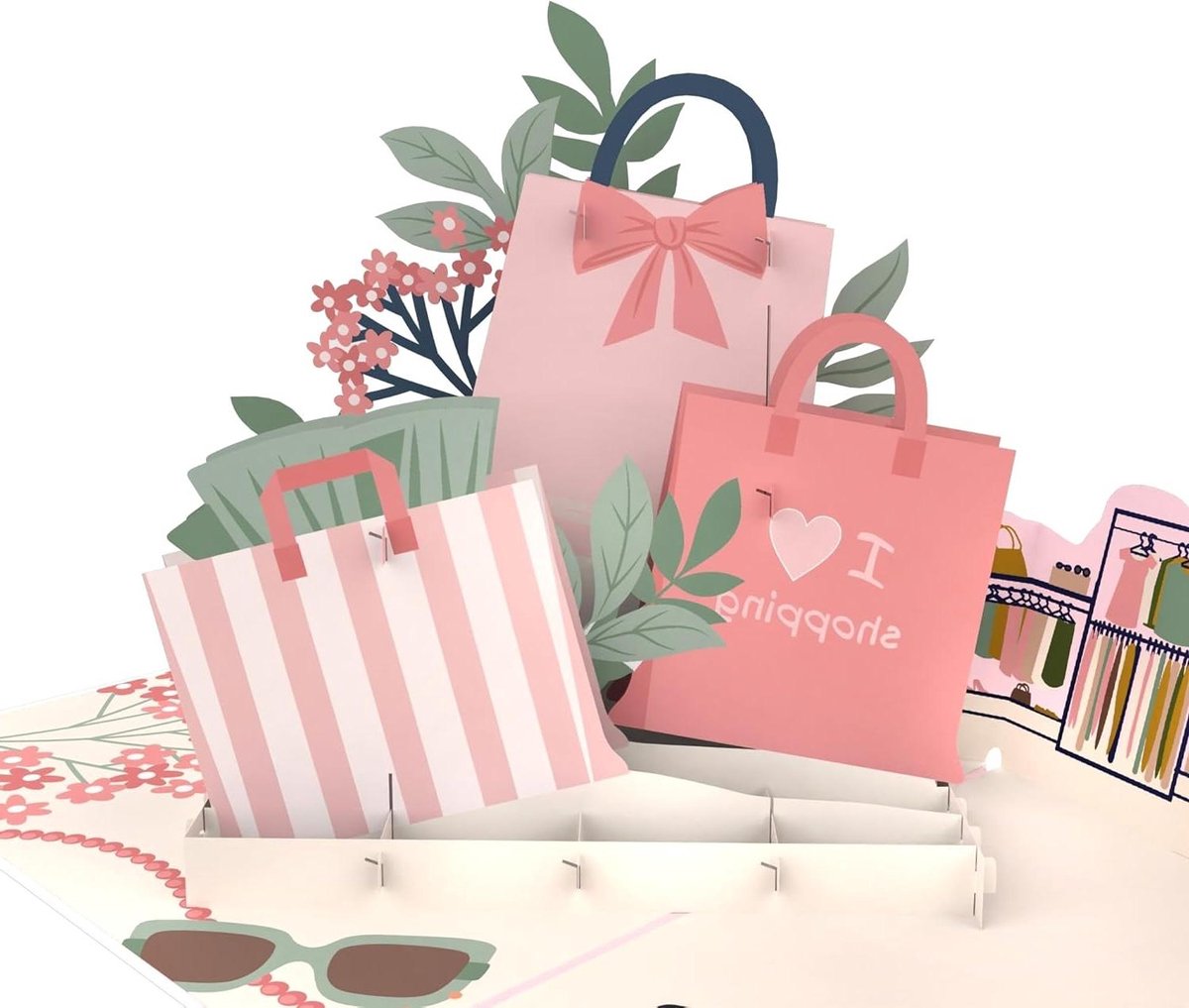 Pop-Up Kaart - Wenskaart 3D - Verjaardag Vieren - Verrassingseffect - 20 x 15 cm - Roze