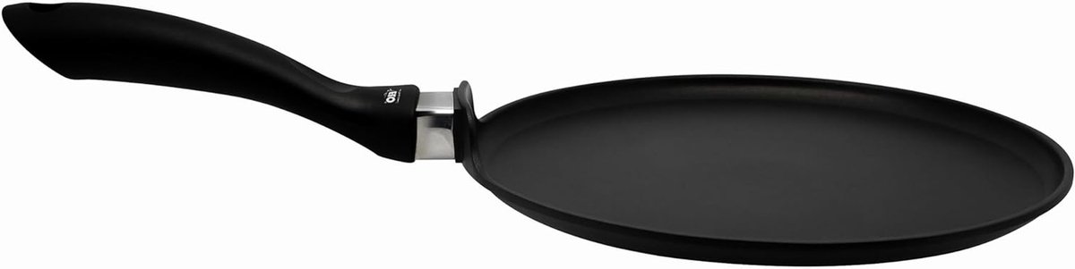 Pannenkoekenpan - Koekenpan Pladijs - Lekker Ontbijten - Gietaluminium - 28 cm - Zwart