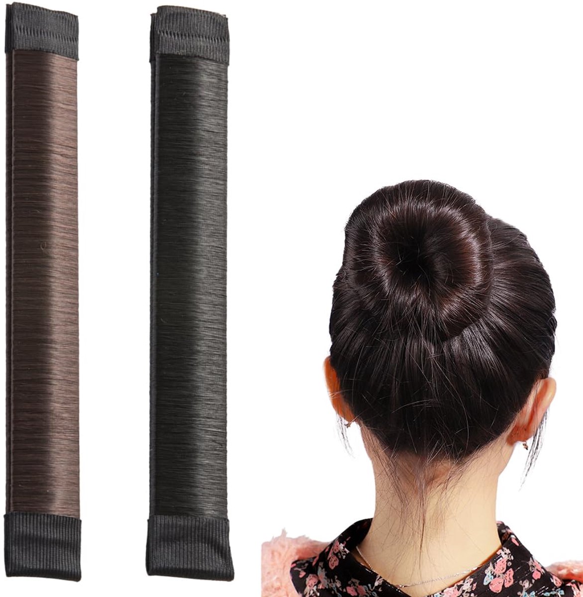 2 stuks eenvoudige knot voor haar, French Twist haaraccessoires, donuts, haarknot, haarknot, magische bun maker voor meisjes en vrouwen