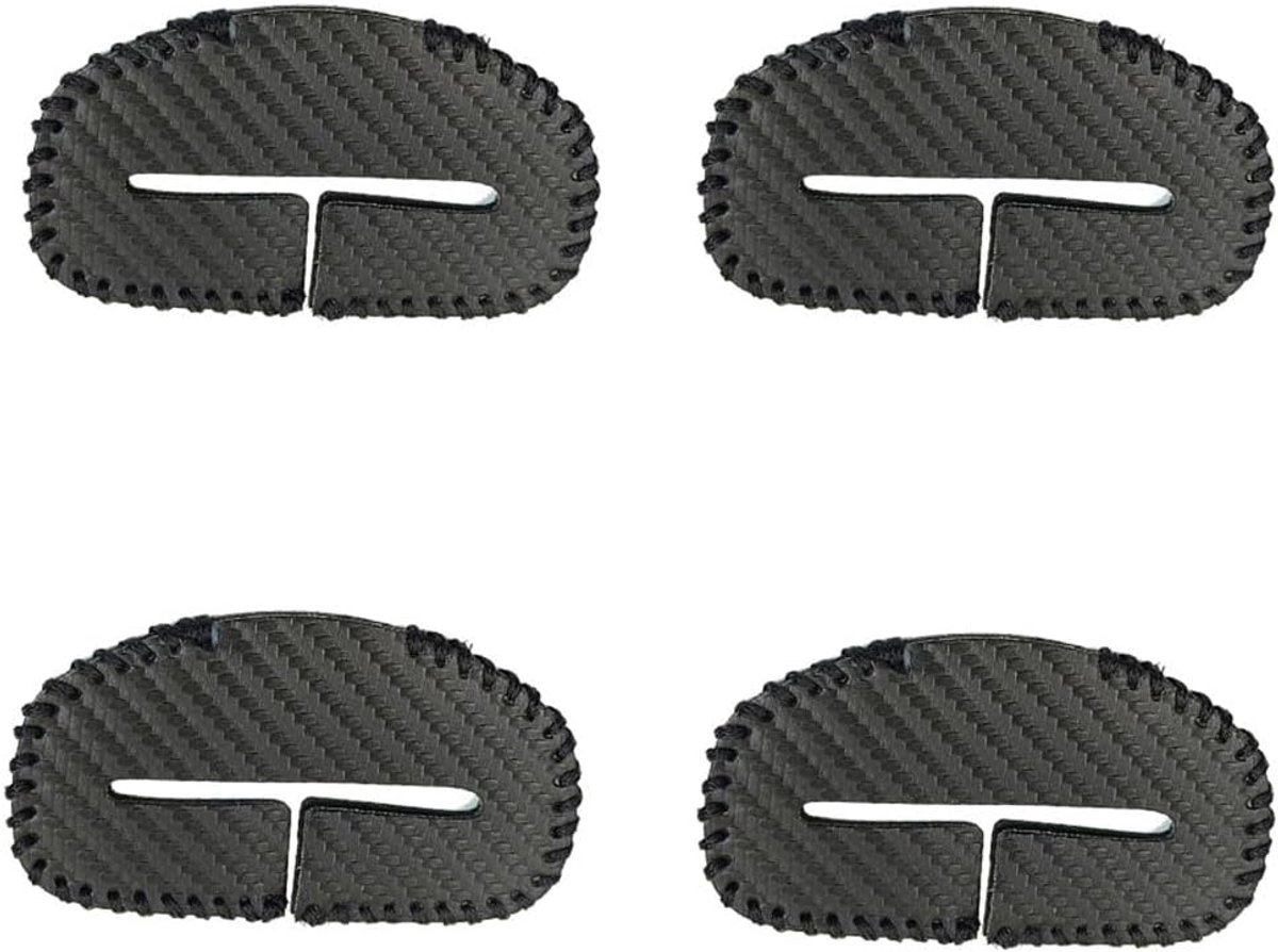4 stuks beschermhoezen voor veiligheidsgordelgesp, veiligheidsgordelclipafdekking, auto, standaard riemgesp, beschermhoes, handgenaaid, stootvast, krasbestendig, beschermer, universele