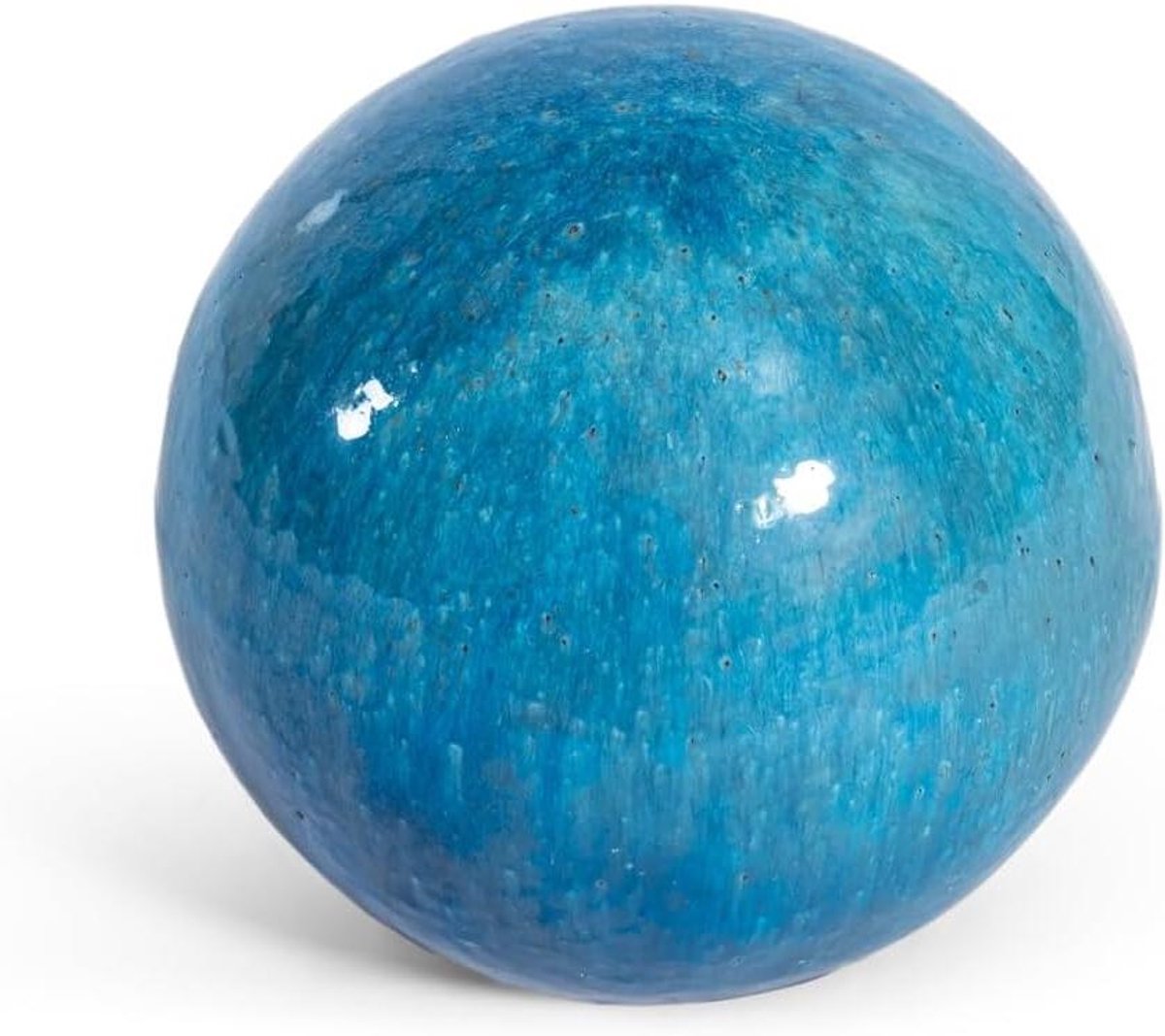 Keramische Tuinbol - Tuinbal Decoratie - Tuin Aankleden - Vorstbestendig Weerbestendig - 28 cm Diameter - Jade Groen
