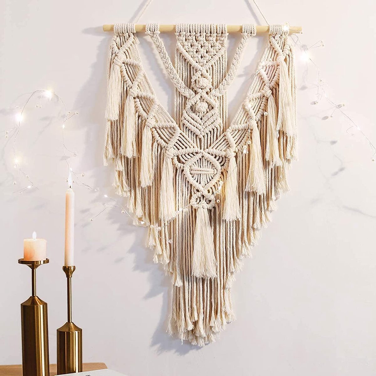 Geometrische Macrame Muur Opknoping