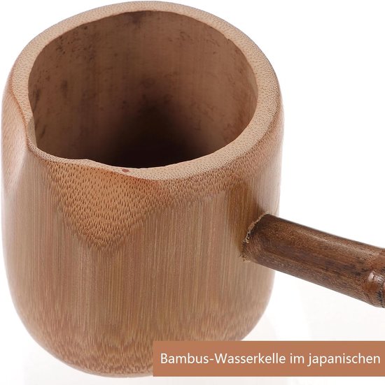 SnelShoppen - Japanse Bamboe Waterlepel met Lange Handgreep, Hishaku voor Tuin, Thuis en Theeceremonie, Uniek en Duurzaam, Grote Capaciteit van Snelshoppen — afbeelding 4