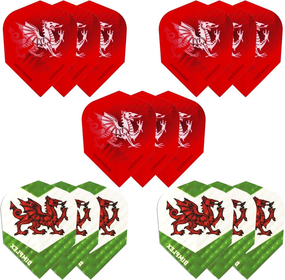 Dart Flights - Vliegers - Darten Spelen - Hoge Stabiliteit - Standaard - Zwart
