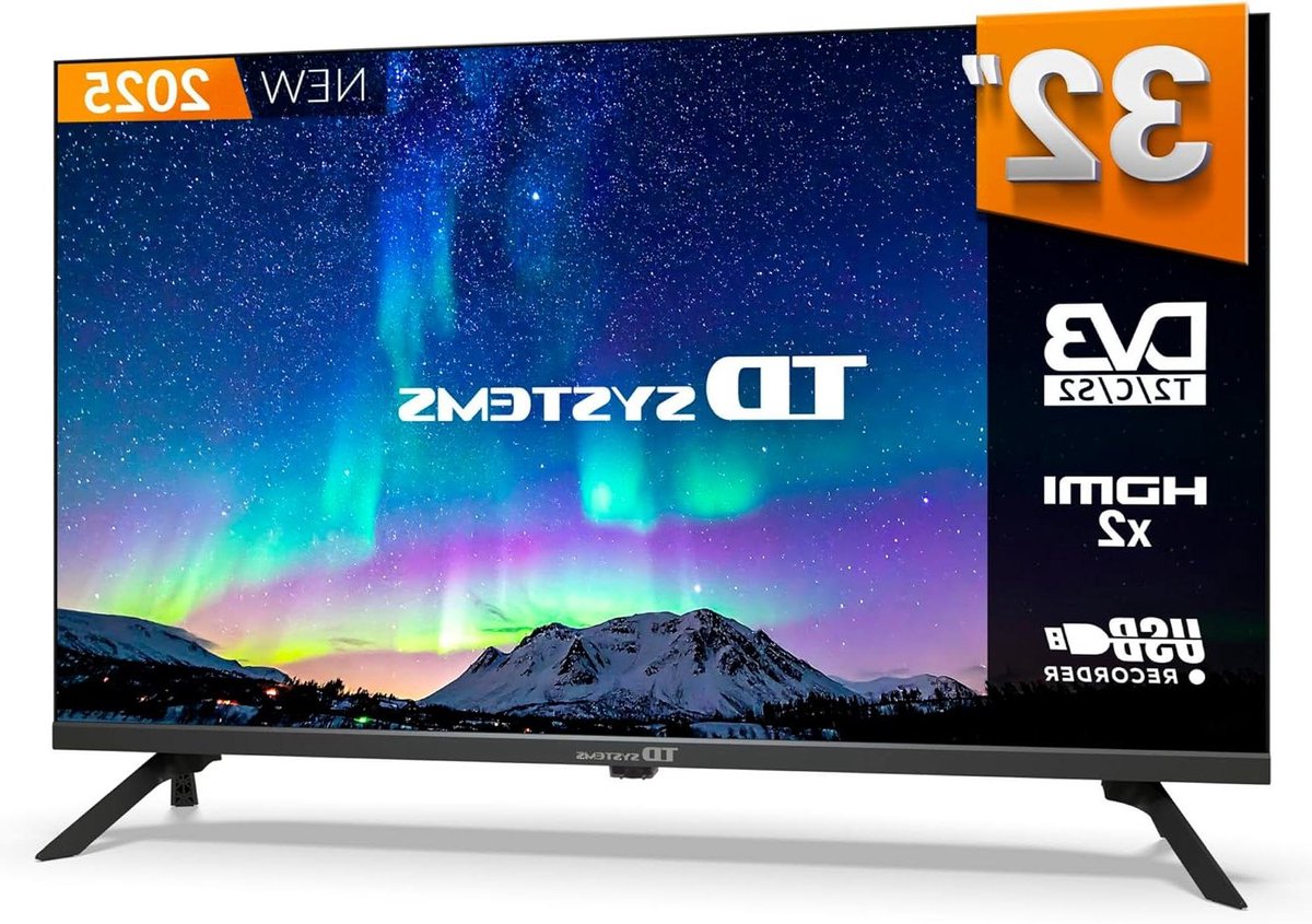 Televisie 32-inch - HD TV - Programma's Opnemen - Dubbele Digitale Tuner - 80 cm - Zwart