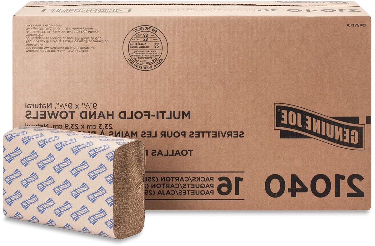 Papieren Handdoeken - Keukenrol - Hygiënisch Werken - Multi-fold - 51.82 x 33.53 x 24.13 cm - Wit