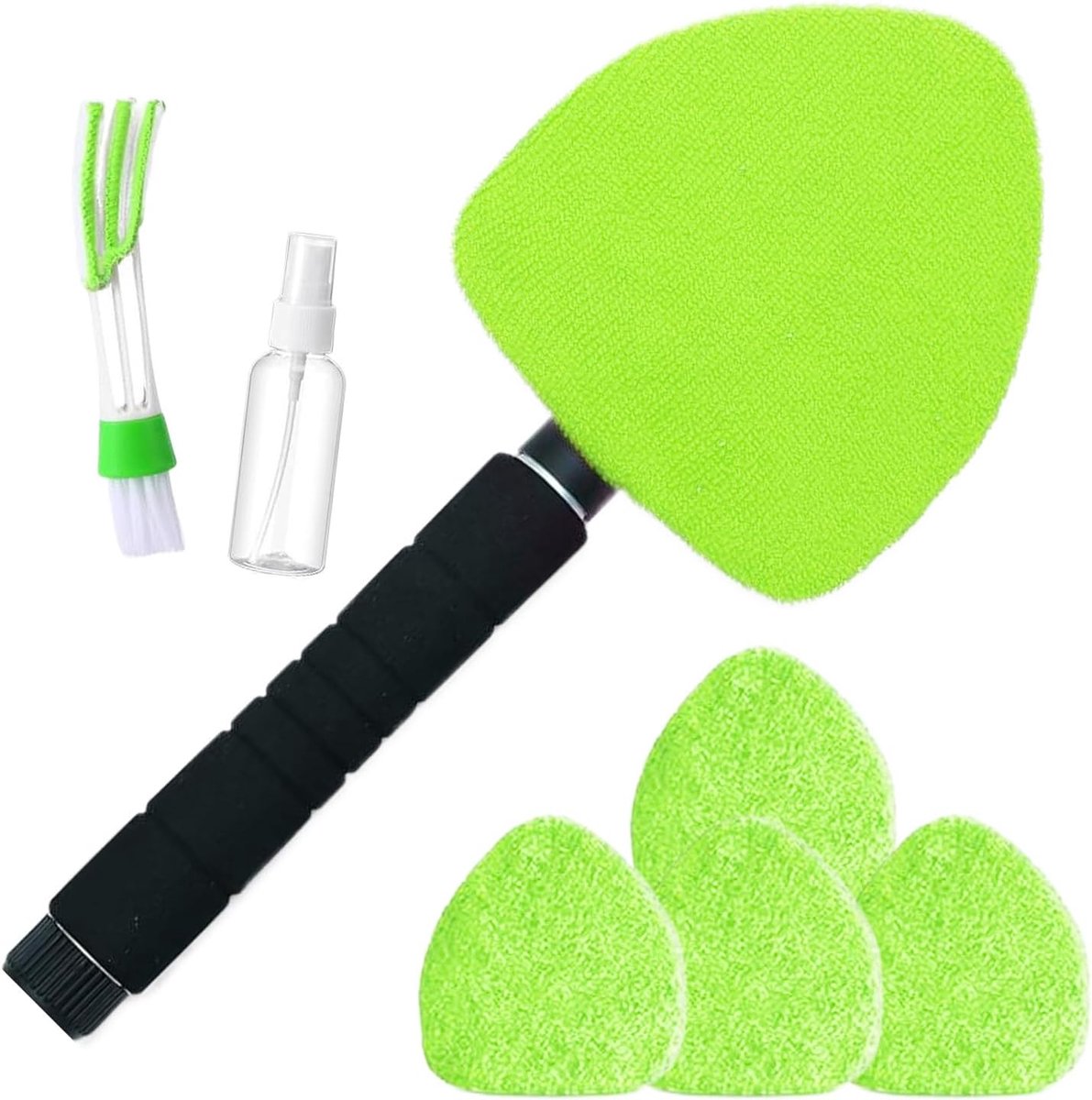 Ruitreiniger Auto - Wisser Tool - Streeploos Reinigen - 180 Graden Draaibaar - 41-57 cm - Groen
