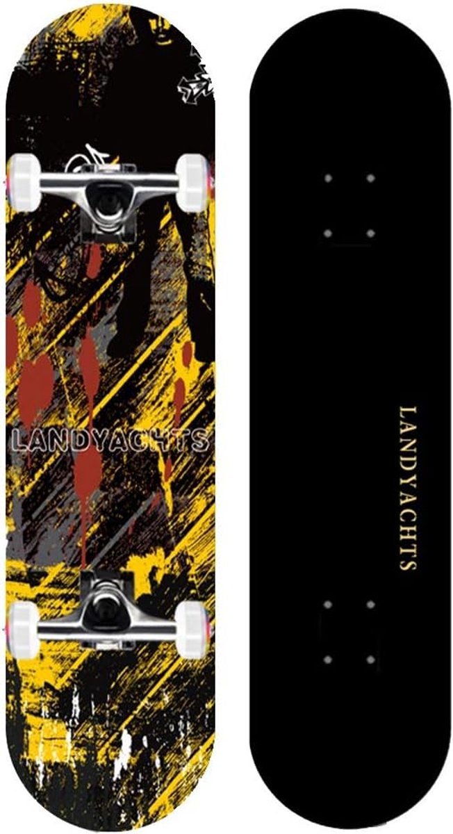 Longboard Skateboard All-round Board Straat Cruisen Dubbele Kicktail 31 x 8 Inch Optioneel