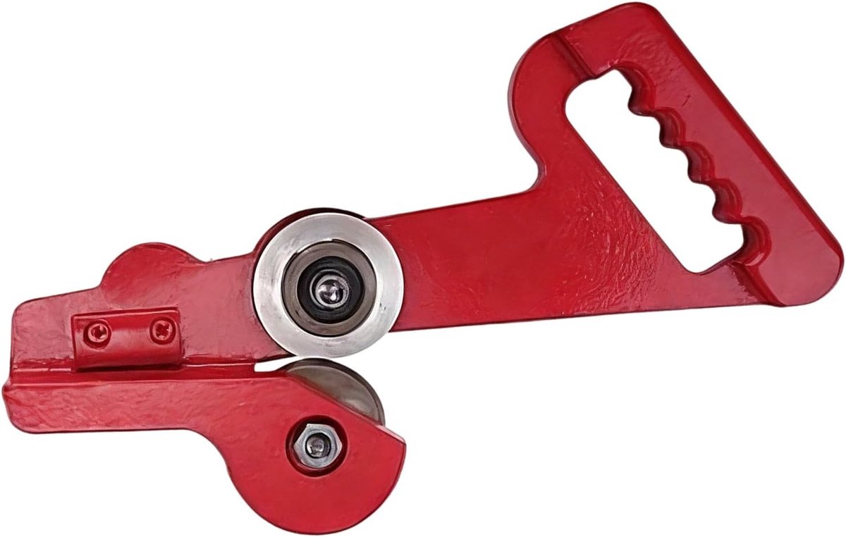 Metaalplaat Snijder - Metaalschaar Handgereedschap - Metaal Bewerken - Instelbaar Spansysteem - 30 cm - Rood