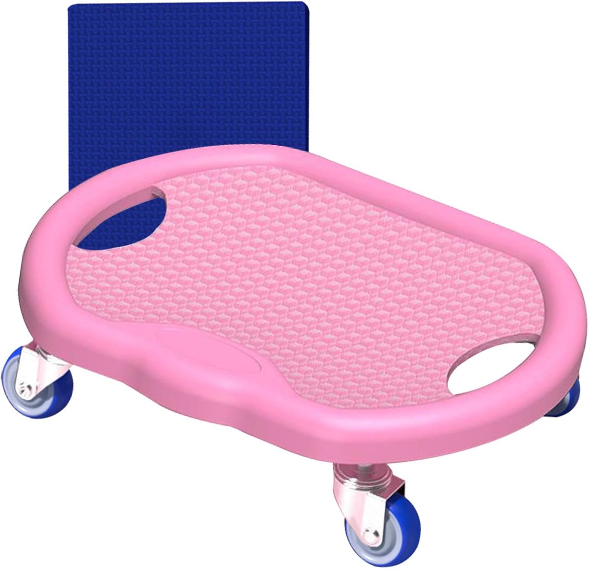 Ab Roller Board - Buikspiertrainer Wiel - Thuis Fitness - Stille Glijwielen - 32x27x9 cm - Roze