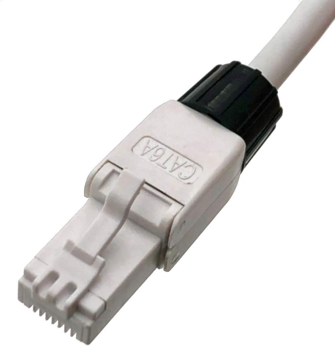 Netwerk Connector - RJ45 Plug - Kabel Reparatie - Montage Zonder Gereedschap - 4 Stuks - Wit