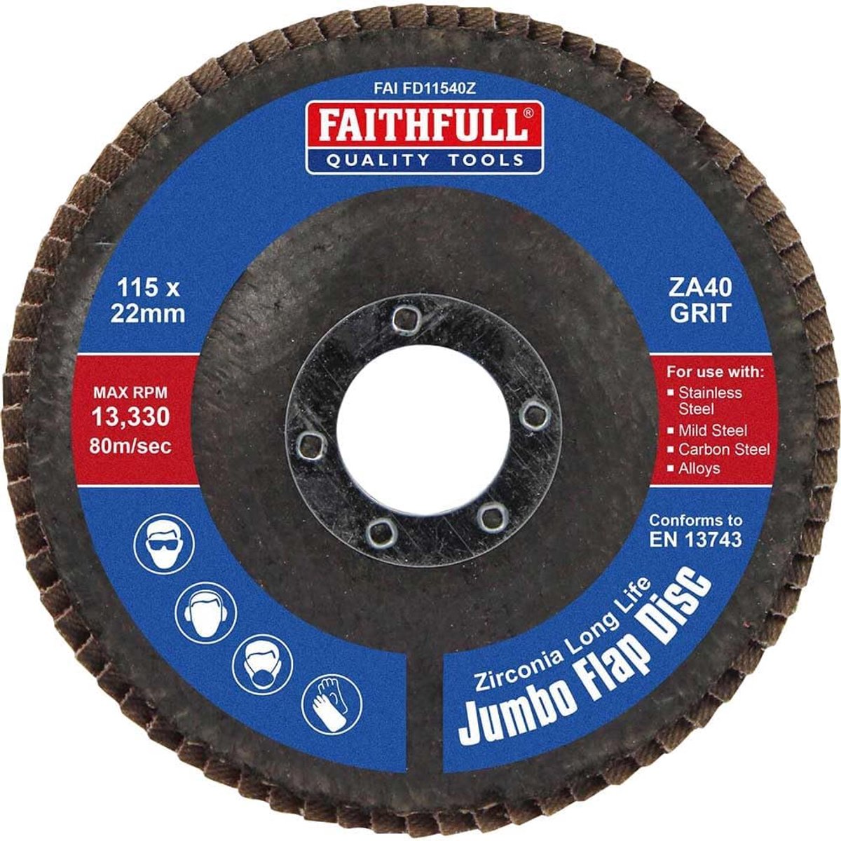 Schuurschijf - Lamellenschijf - Metaal Bewerken - Extra Abrasief - 115mm - Blauw