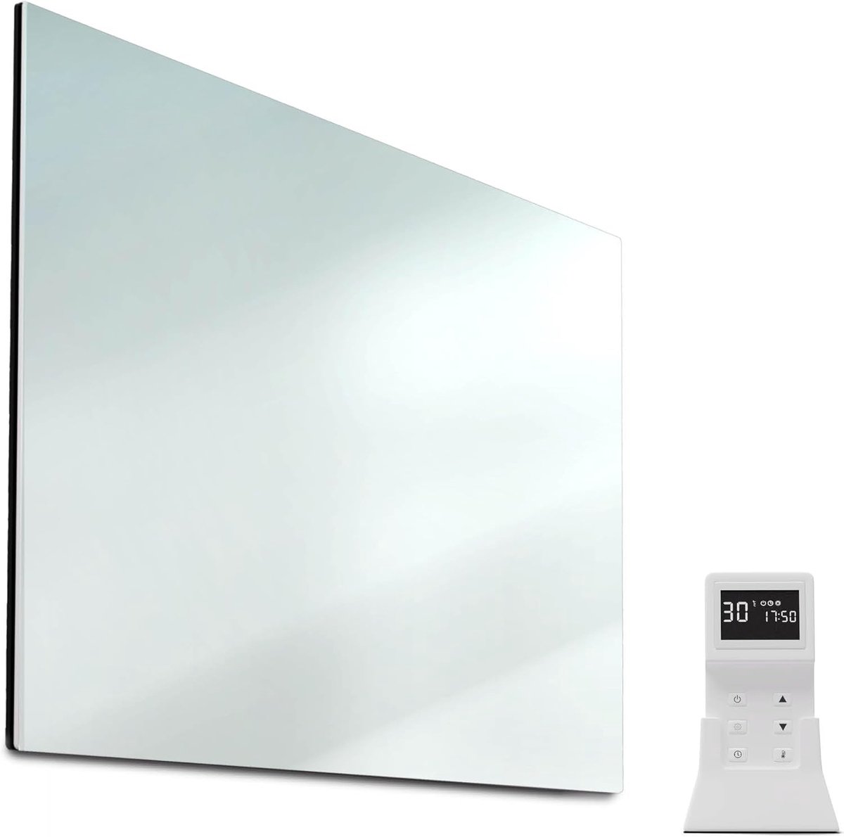 Infraroodpaneel - Wandverwarming - Energiezuinig verwarmen - Open raam detectie - 600 Watt - Zilvergrijs
