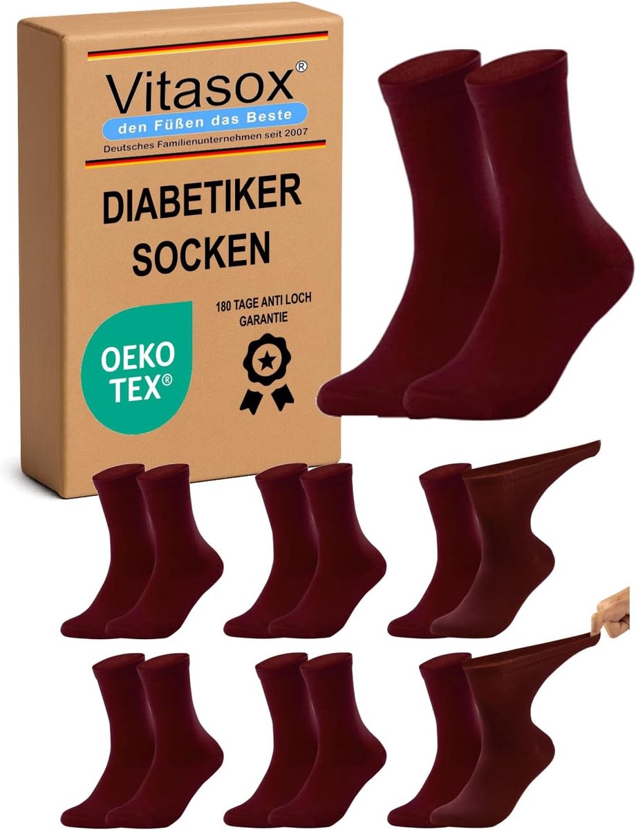 Gezondheidssokken Dames - Extra Brede Band - Comfortabel Dragen - Niet Afsnijdend - Extra Wijde Schacht - Zwart