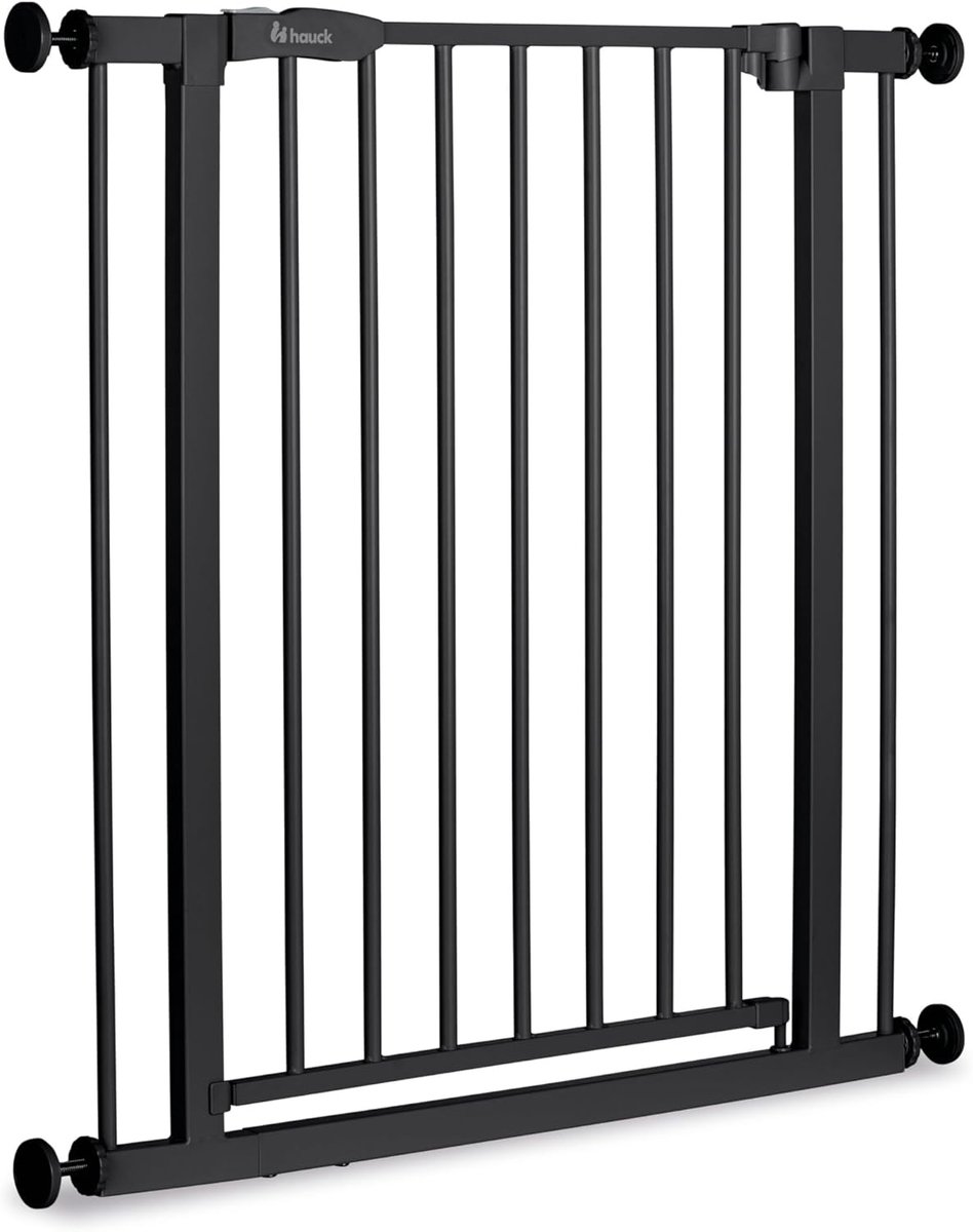 Veiligheidshekje - Babyhek - Kinderen Beveiligen - Eenhandige Opening - 75-80 cm - Zwart