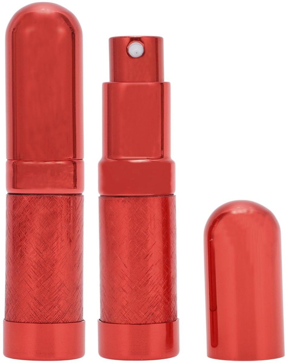 Dailygoods- Parfumverstuiver Navulbaar - Mini Parfumverstuiver 6 ml - 2 Stuks - Compact en Reisvriendelijk - Draagbare Spuitfles - Verbeterd Mondstuk - Reistopper