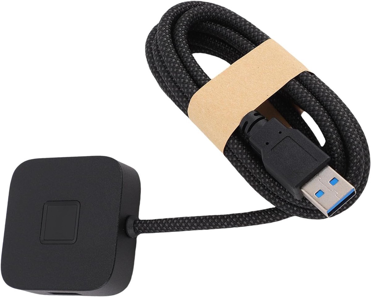 Vingerafdruk Scanner - Biometrische Lezer - Veilige Toegang - Snelle Ontgrendeling - 50 x 50 x 14.5 mm - Zwart
