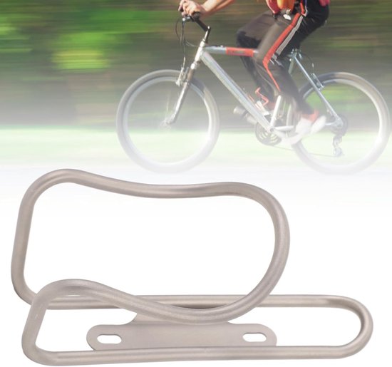 Bidonhouder - Fleshouder Fiets - Veilig Fles Vervoeren - Lichtgewicht Ti-legering - 16 x 9 x 8 cm - Zilverkleurig — afbeelding 4