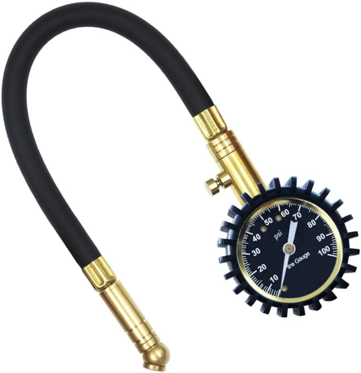 Draagbare Bandenpomp - Digitale Bandenmeter - Autobanden Controleren - Zware Metalen Constructie - 44.5 cm Lengte - Assorti Kleur