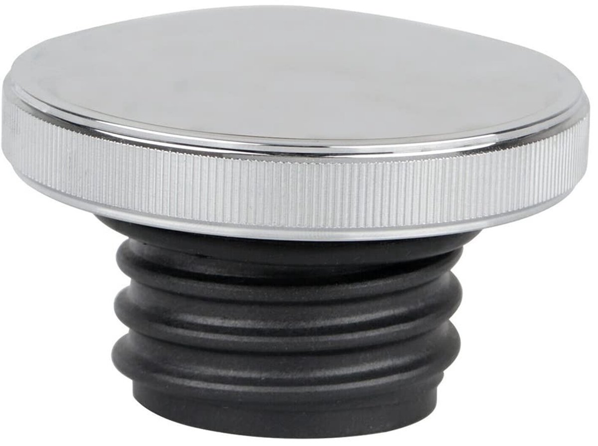 Dailygoods- Olietankdop Zwart/Zilver - Motorfiets Benzinetankdop