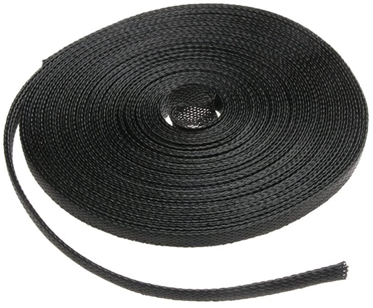 Dailygoods- Gevlochten Sleeving 7,5 Meter - Kabelhoes - Kabelmantel - Flexibele Bescherming - 4mm Diameter - Netjes Mouw - Kabelsleeve