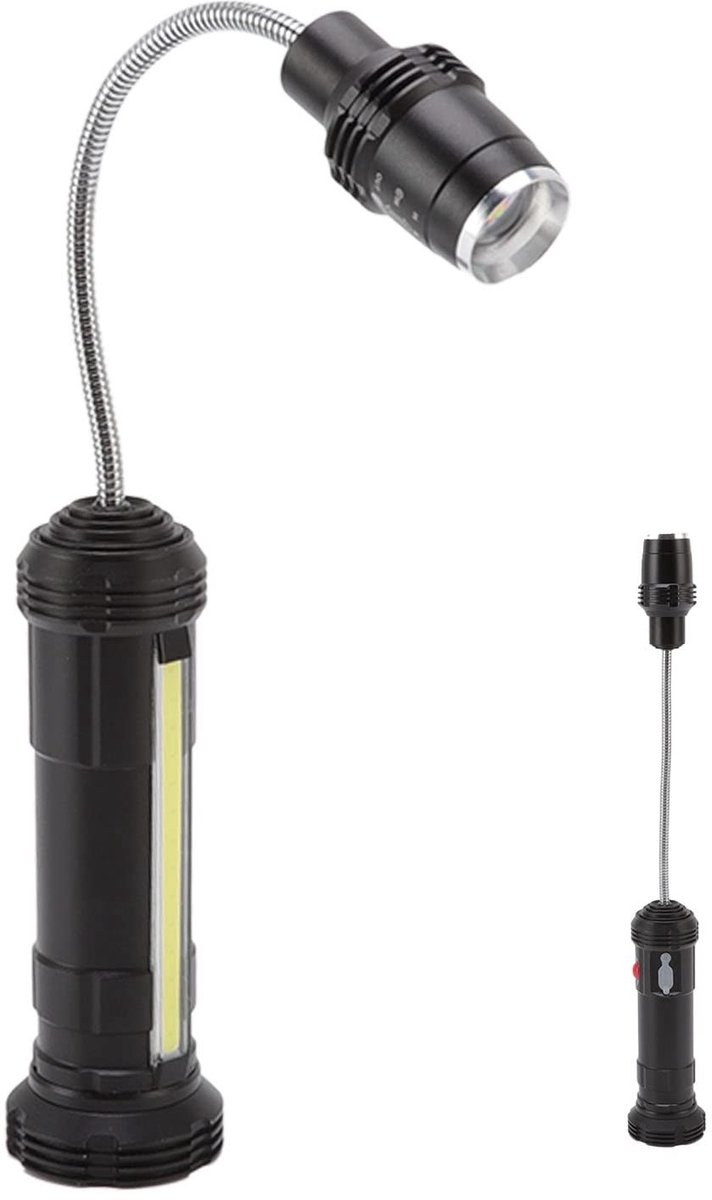 Dailygoods- Barbecueverlichting Magnetisch Ontwerp - LED Werklamp - Zoombare Zijlamp - Flexibele Zwanenhals - Waterdicht - Hittebestendig