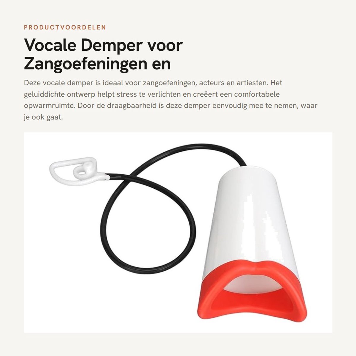 Dailygoods- Vocale Demper Geluidsdicht - Akoestische Panelen - Geluidsisolatie - Draagbare Opwarmruimte - Stressverlichting - Ideaal voor Artiesten