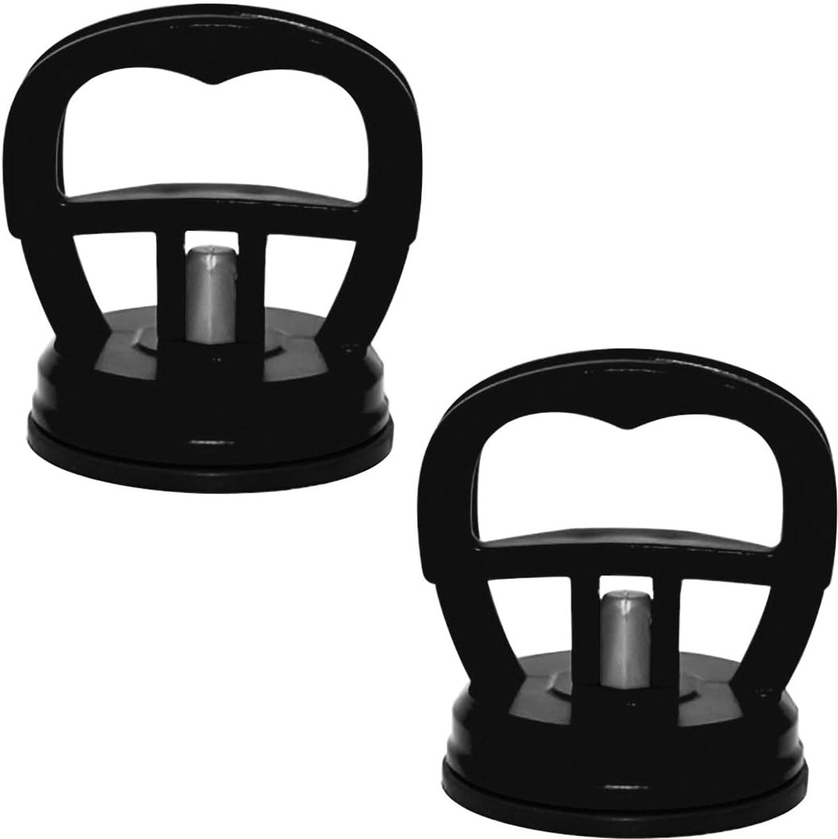 Dailygoods- Zuignap Heavy Duty - Deukverwijdering - 2 Stuks - Universeel - ABS-Kunststof - Zwart/Rood/Geel/Oranje - Deukentrekker