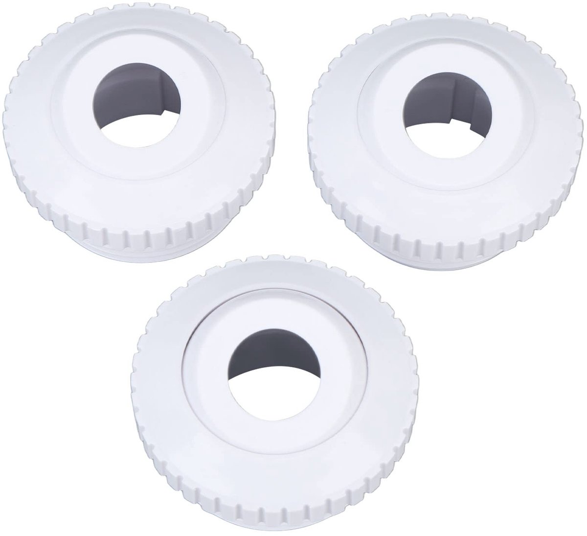 Dailygoods- Zwembadjetmondstukken 3-delig - Retourstraalfitting - Roterende Sproeiers - Instelbare Waterrichting - PVC - Voor Hydrostream/Hayward SP1419D - Zwembadsproeier
