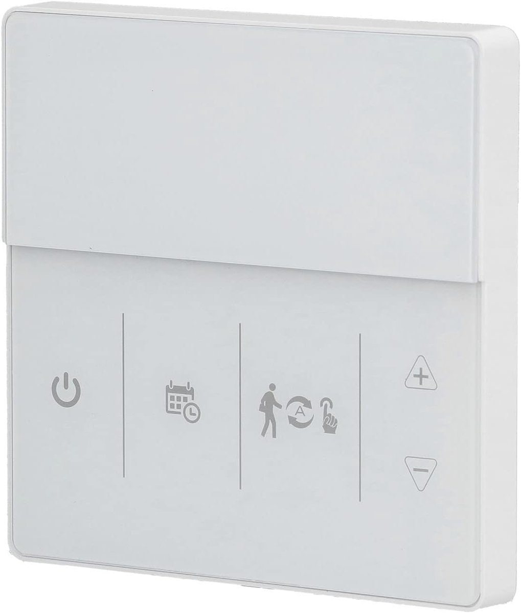 Slimme Thermostaat - Programmeerbare Thermostaat - Temperatuur Regelen - Open Raam Detectie - 86 x 86 mm - Wit