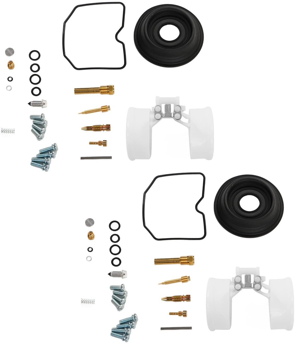 Dailygoods- Carburateur Reparatie Kit 2 Sets - Vervanging voor ER500/ER-5 1998-2005 - Metaal/Rubber/ABS - Duurzaam - Betrouwbaar Materiaal - Carburateur Onderdelen
