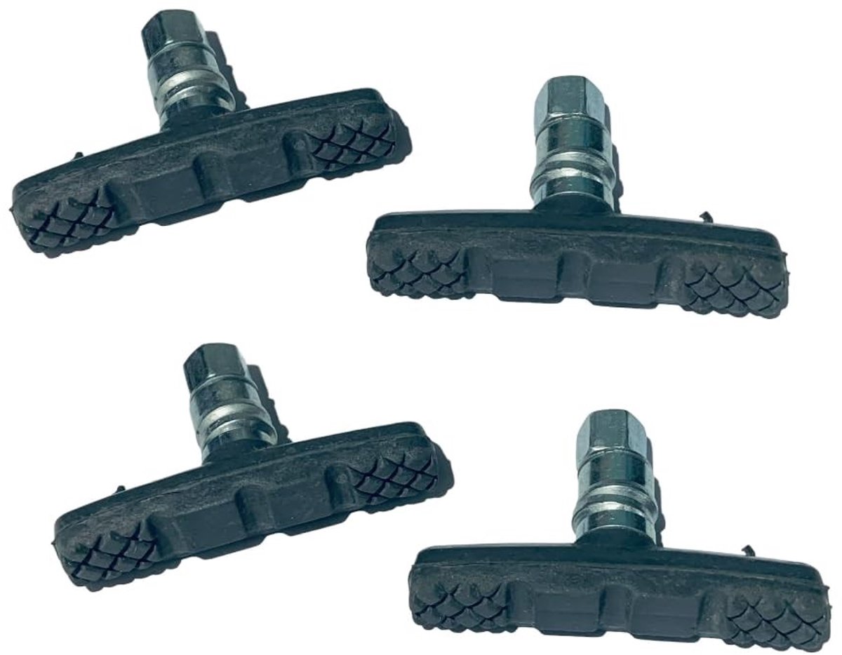 Dailygoods- Remblokken V-Remblokken 70 mm - Fiets/Mountainbike - Hoogwaardig Rubber - Compleet met Inbussleutel - Duurzaam/Weerbestendig - 1 Paar - Fietsremmen